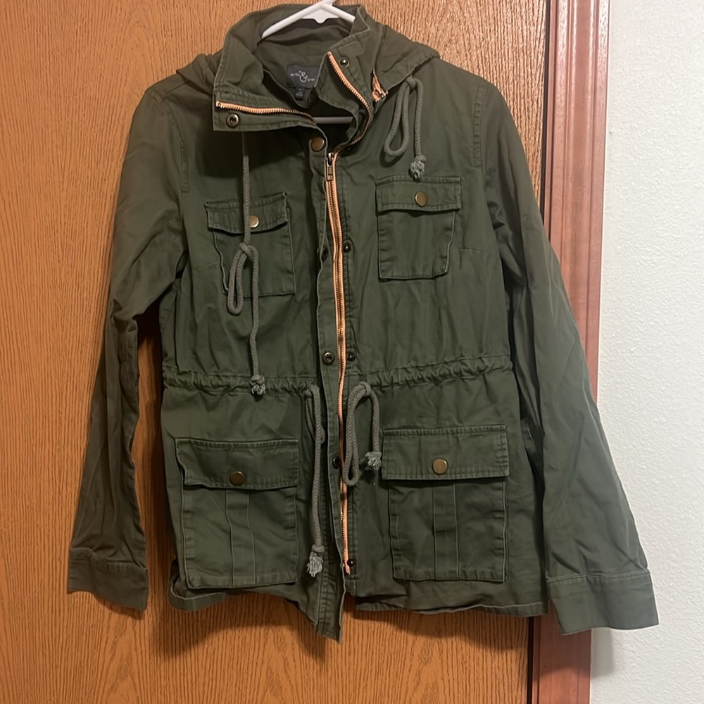 Army Green Spring Jacket Barely Worn. - image 1